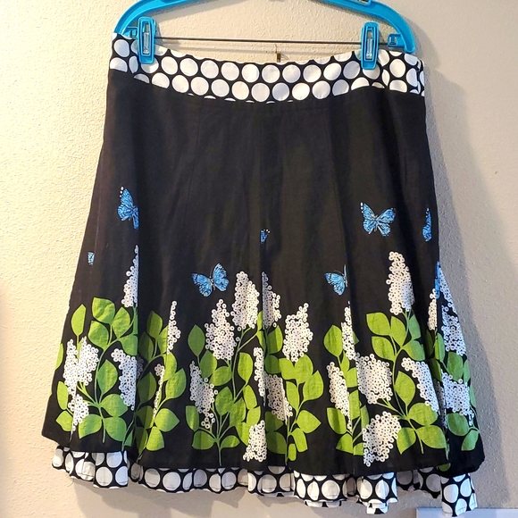 Retro Borderprint Circle Skirt - Picture 1 of 3